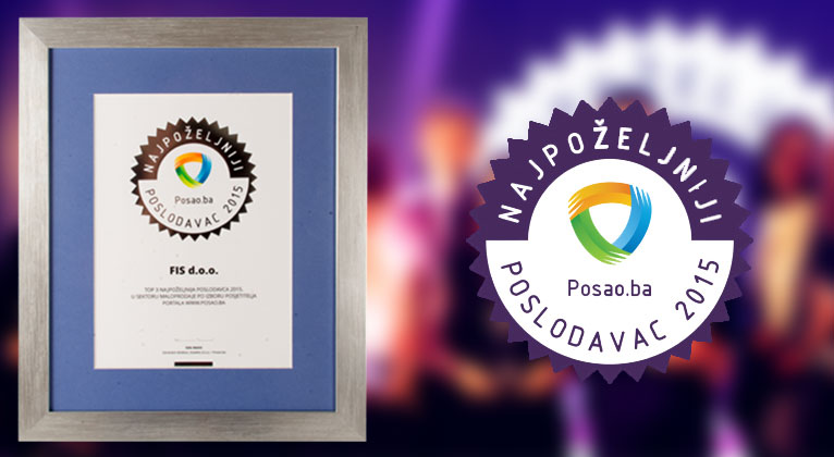 FIS priznanje - Najpoželjniji poslodavac 2015