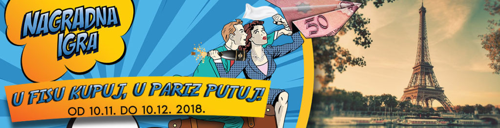 Nagradna igra "U FIS-u kupuj, u Pariz putuj!"