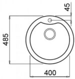 Sudoper granit EGO ROUND G40 - Slika 2
