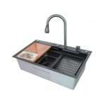 Sudoper sa slavinom AB7546 D-A-U-1 crni